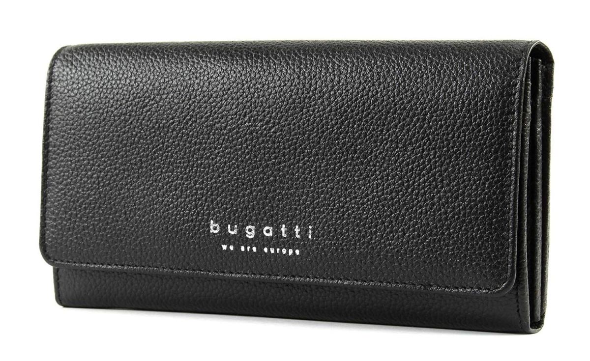 Кожен портфейл Bugatti Linda Continetal, дамски, черен