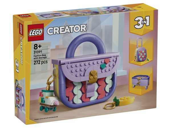Конструктор LEGO Creator 3 в 1 31391 Модна чанта с място за съхранение