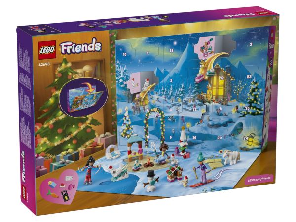 Конструктор LEGO Friends Коледен календар 2026 модел 42698 задна кутия