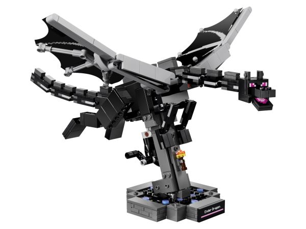 Конструктор LEGO 21595 Драконът Ендър от Майнкрафт в сглобен вид